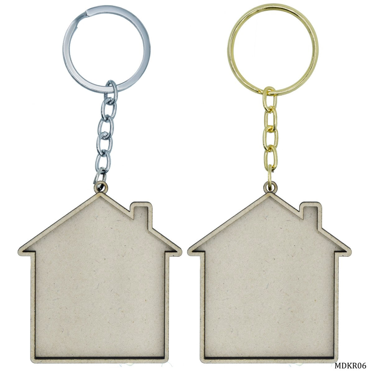MDF DIY Key Ring 2 Pcs Set Home MDKR06