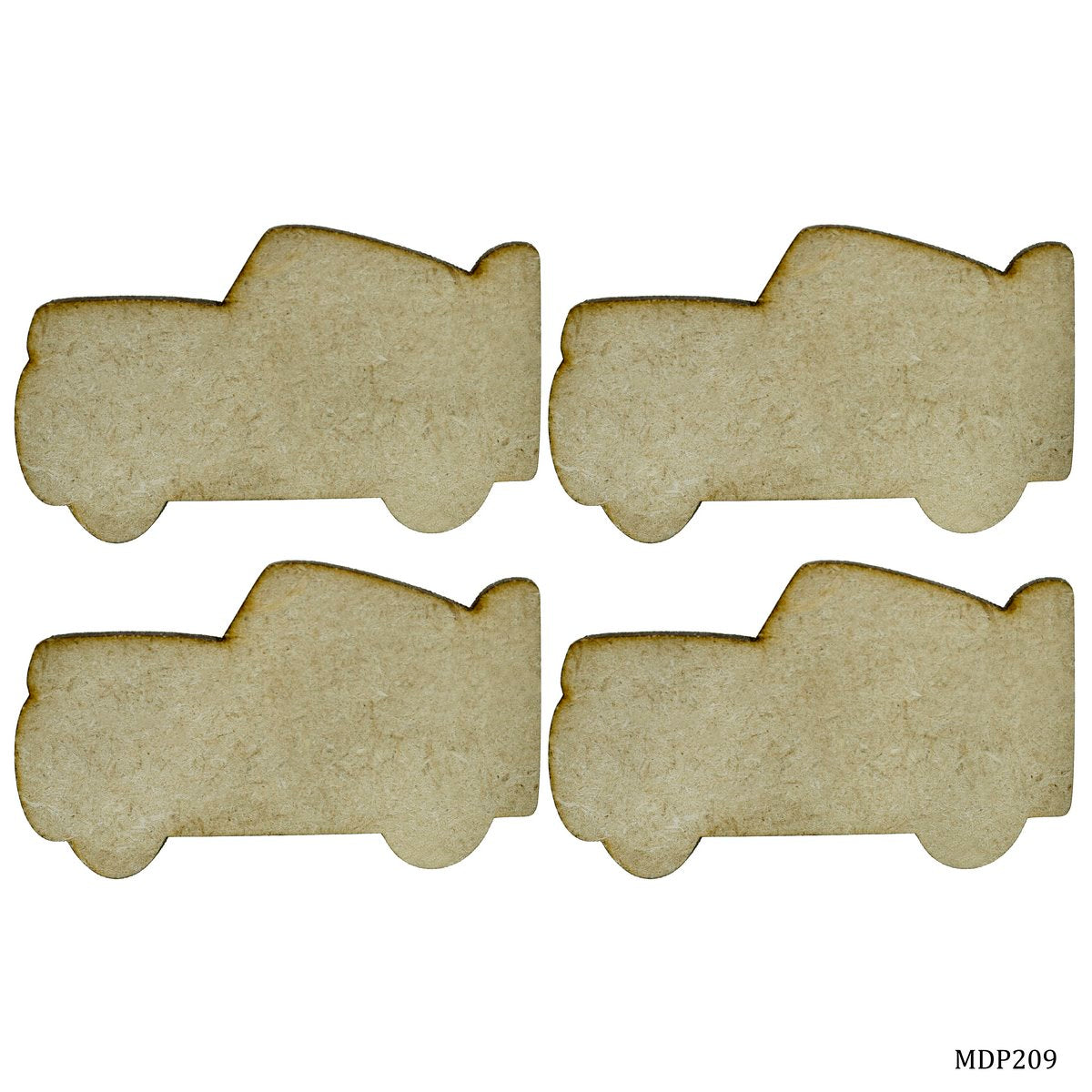 MDF DIY Plate 2 Inch 4 Pcs Set Car MDP209