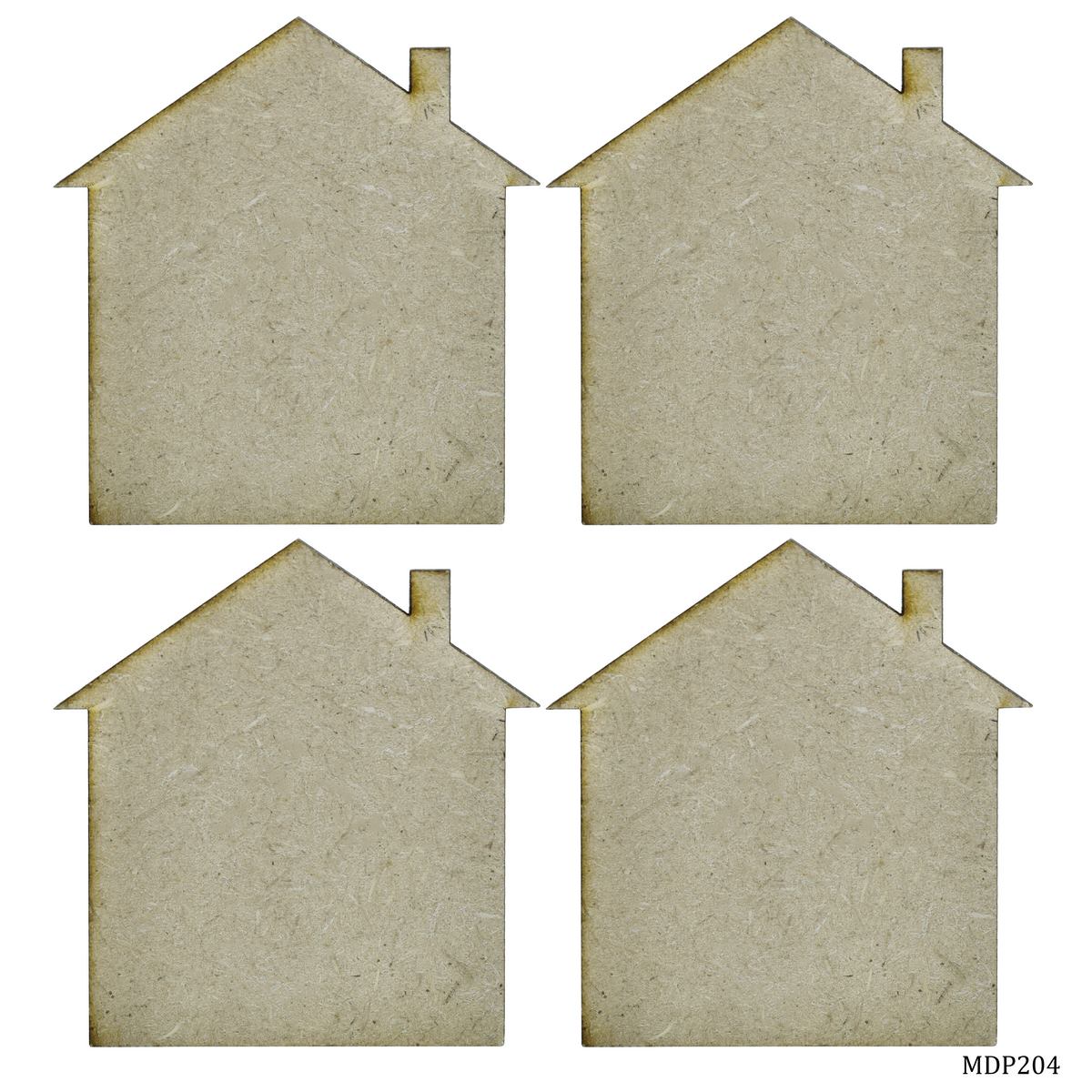 MDF DIY Plate 2 Inch 4 Pcs Set Home MDP204