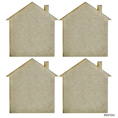 MDF DIY Plate 2 Inch 4 Pcs Set Home MDP204