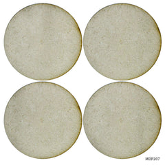 MDF DIY Plate 2 Inch 4 Pcs Set Round MDP207