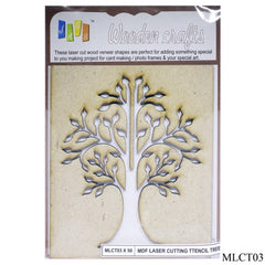MDF Laser Cutting Stencil Tree MLCT03