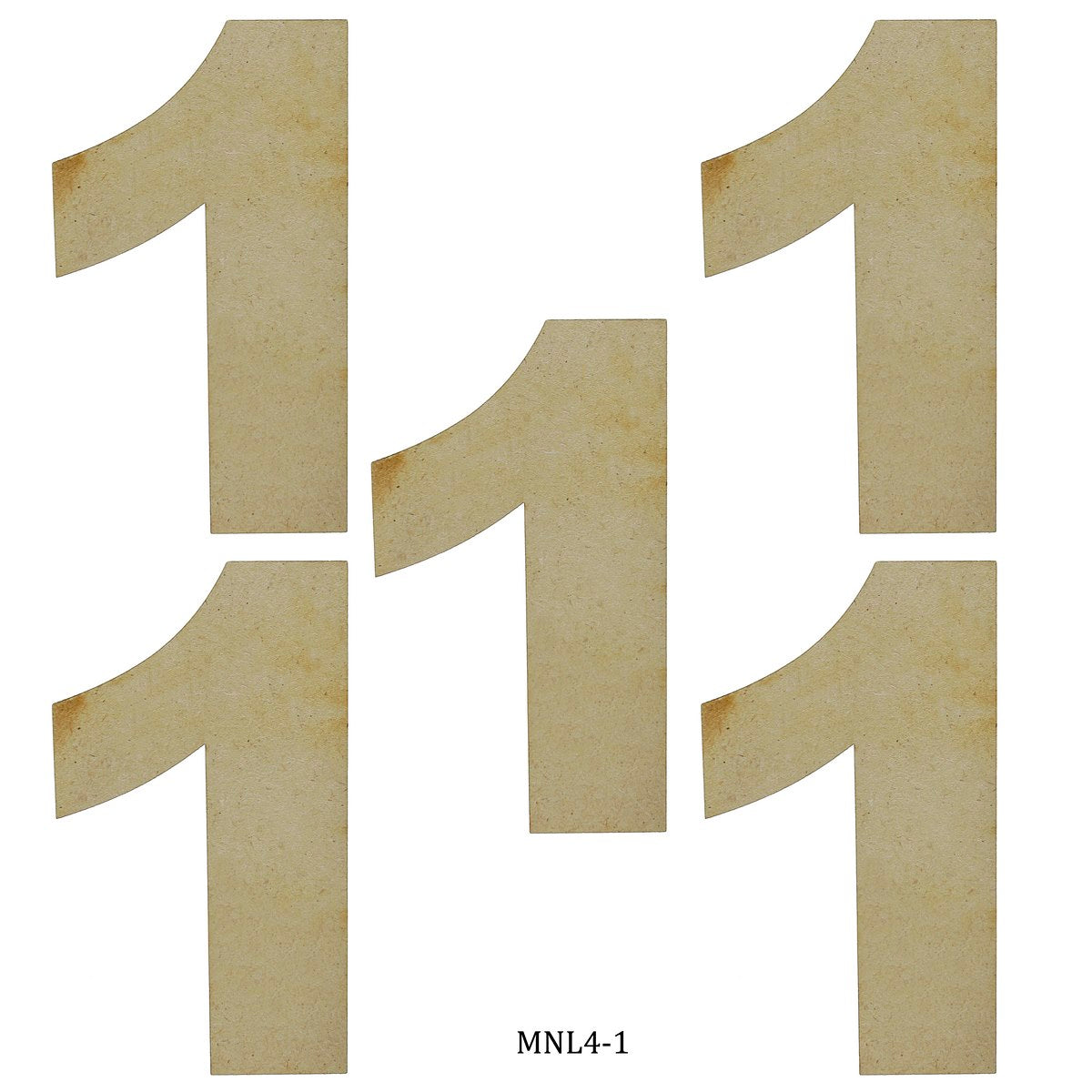 MDF Number Letter 4Inch No 1 MNL4-1