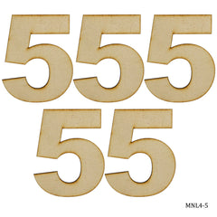 MDF Number Letter 4Inch No 5 MNL4-5