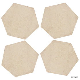 MDF Plate Hexagon 10X10 4MM 4 Pics MPH100