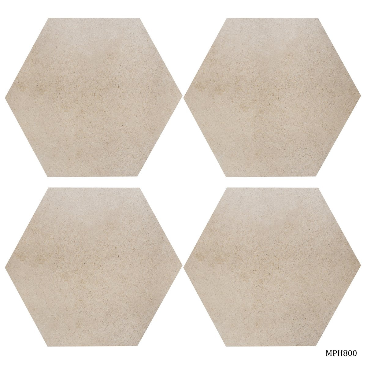 MDF Plate Hexagon 8X8 4MM 4 Pics MPH800