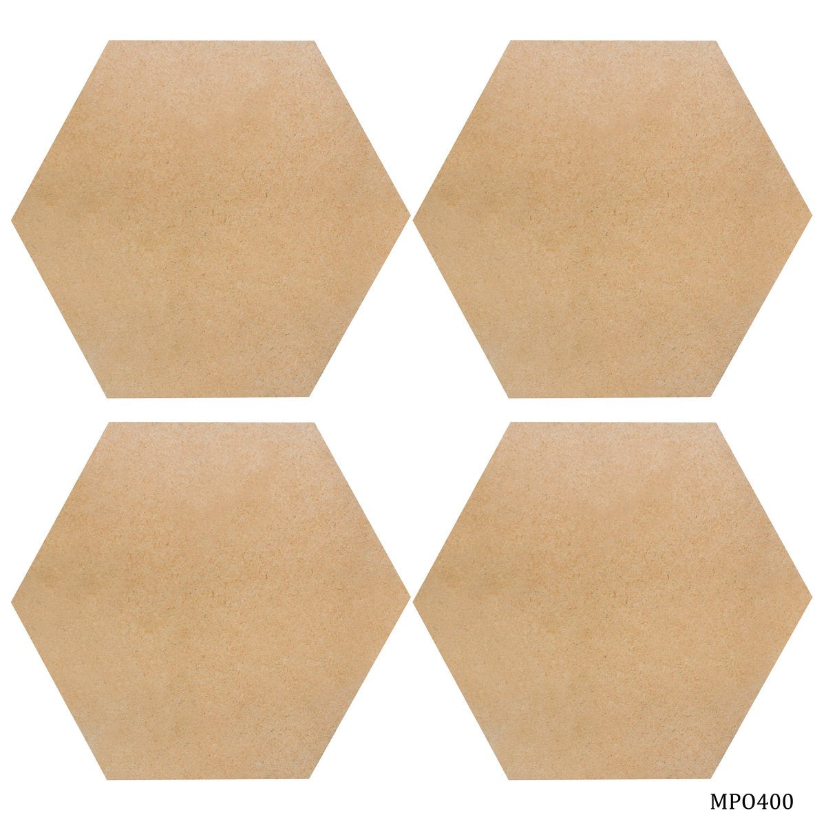 MDF Plate Octagon 4X4 4MM 4 Pics MPO400