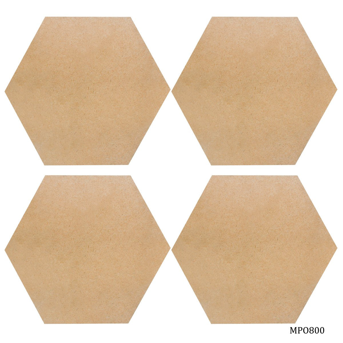 MDF Plate Octagon 8X8 4MM 4 Pics MPO800