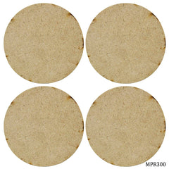 MDF Plate Round 3X3 4MM 4 Pics MPR300