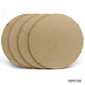 MDF Plate Round 7X7 4MM 4 Pics MPR700
