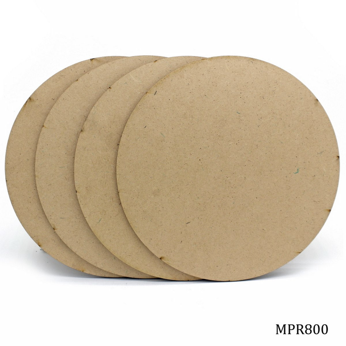 MDF Plate Round 8X8 4MM 4 Pics MPR800