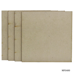 MDF Plate Square 4X4 4MM 4 Pics MPS400