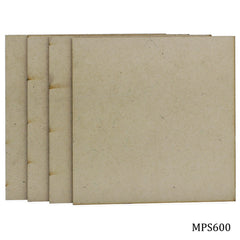 MDF Plate Square 6X6 4MM 4 Pics MPS600