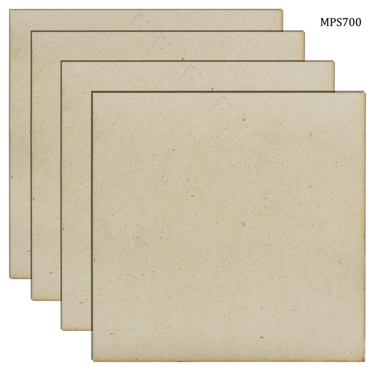 MDF Plate Square 7X7 4MM 4 Pics MPS700