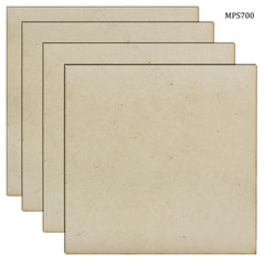 MDF Plate Square 7X7 4MM 4 Pics MPS700