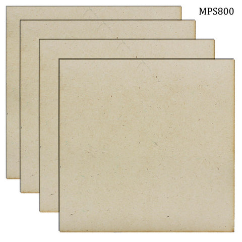 MDF Plate Square 8X8 4MM 4 Pics MPS800
