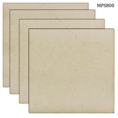 MDF Plate Square 8X8 4MM 4 Pics MPS800