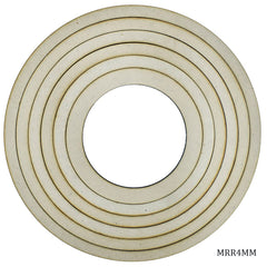 MDF Ring Round 4MM 6 Pcs Set 10/9/8/7/6/5 MRR4MM