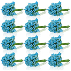Artificial Flower Polons 144 Pics Blue AFP144-BE