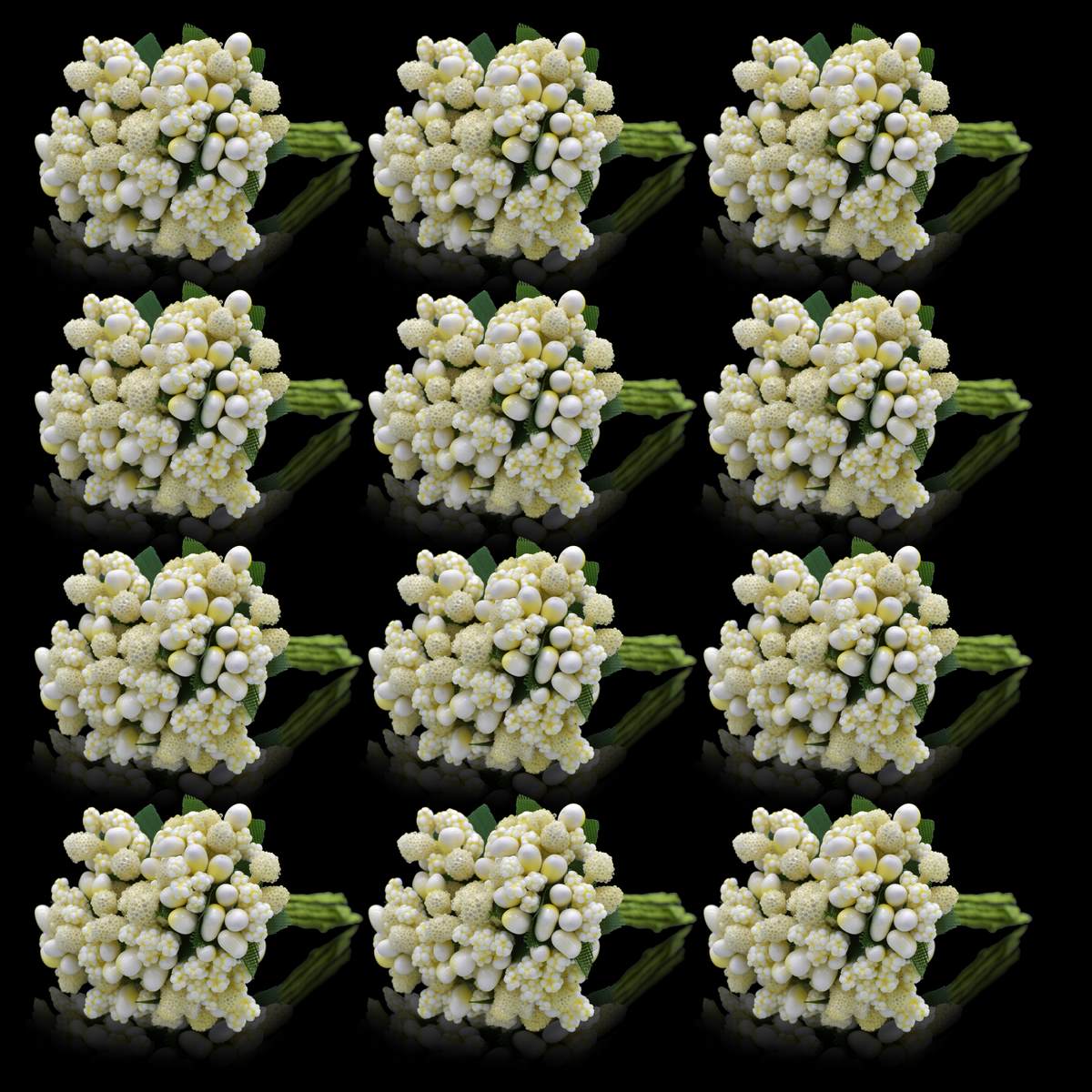 Artificial Flower Polons 144 Pics Crem AFP144-CM