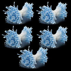 Artificial Flower Polons Pack Of 5 Bold Blue AFP2-BE