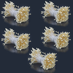 Artificial Flower Polons Pack Of 5 Bold Crem AFP2-CM
