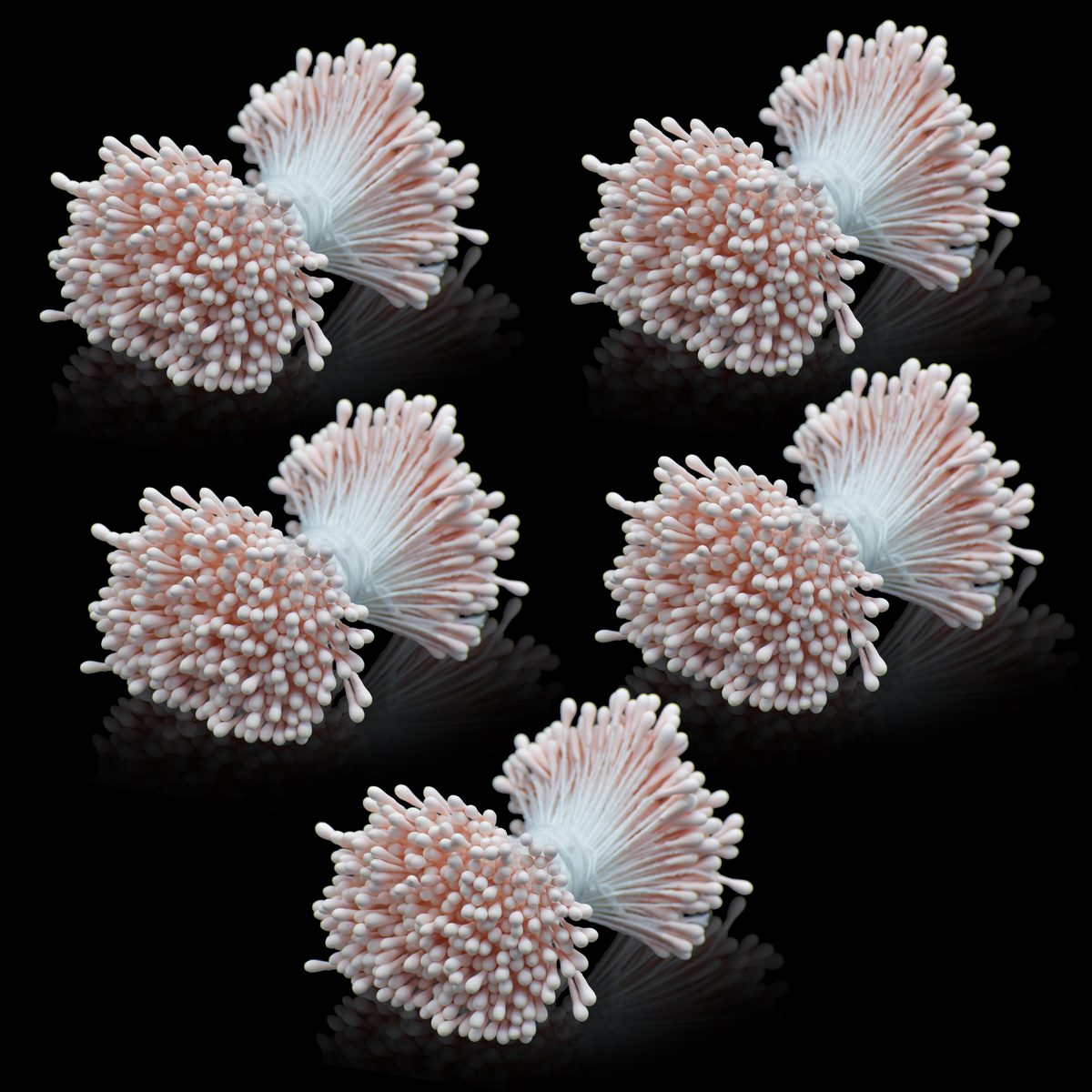 Artificial Flower Polons Pack Of 5 Bold Light Pink AFP2-PK