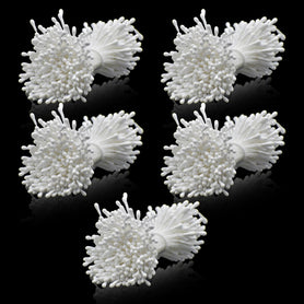 Artificial Flower Polons Pack Of 5 Bold White AFP2-WE