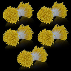 Artificial Flower Polons Pack Of 5 Bold Yellow AFP2-YW