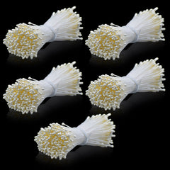 Artificial Flower Polons Pack Of 5 Cream AFP4-CM