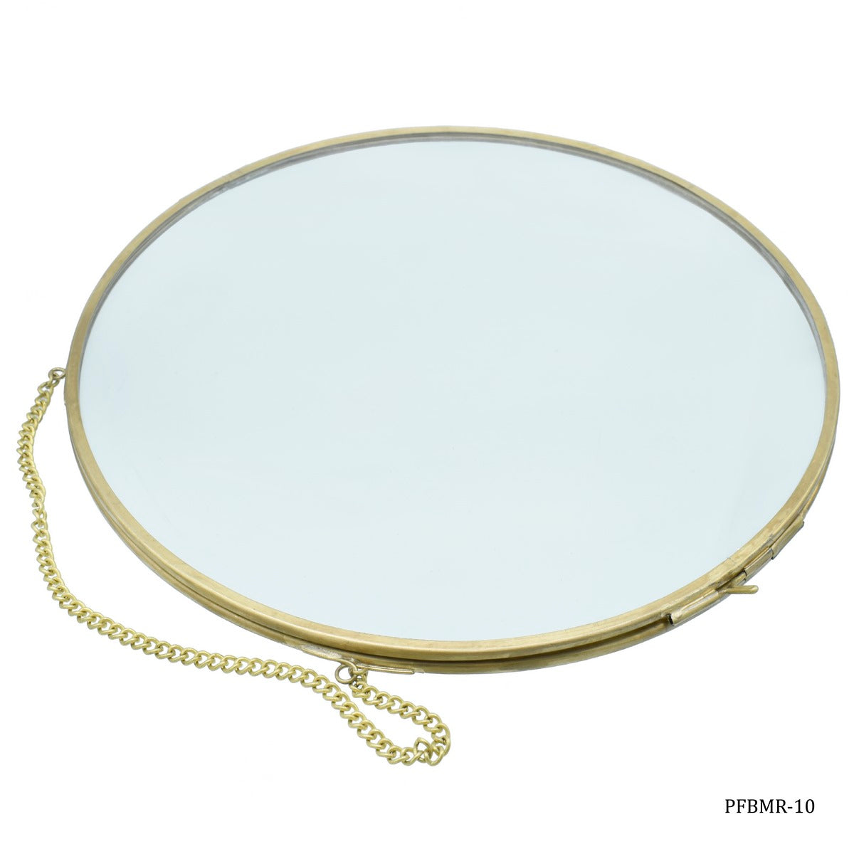 Photo Frame Brass Glass Round 10Inch PFBMR-10