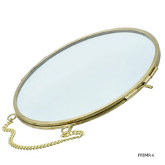 Photo Frame Brass Glass Round 6Inch PFBMR-6