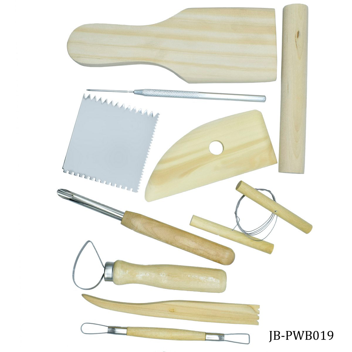 Craft Art Tools Set Wooden 10pcs Set Big JB-PWB019