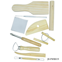 Craft Art Tools Set Wooden 10pcs Set Big JB-PWB019