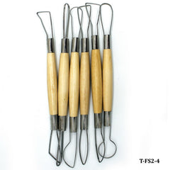 Craft Clay Tool Set 6pcs Wooden T-FS2-4