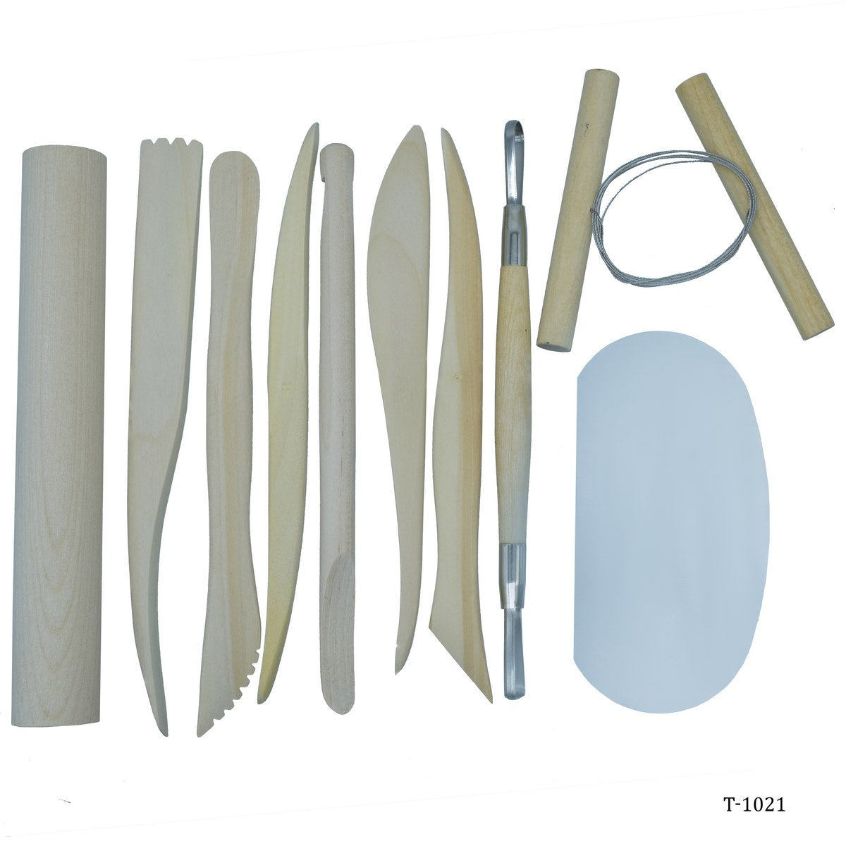 Wooden Craft Clay Tool Set Of 10Pics T-1021