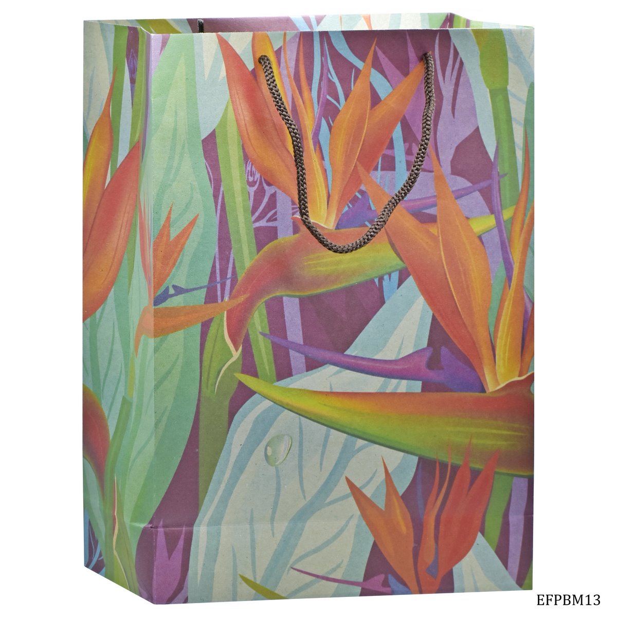Eco Friendly Paper Bag Big 14.3X10.7 African Flow EFPBM13
