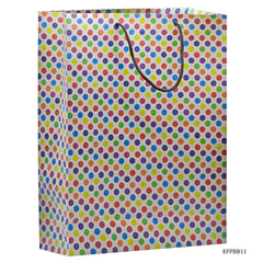 Eco Friendly Paper Bag Big 14.3X10.7 Polka Dot EFPBB11