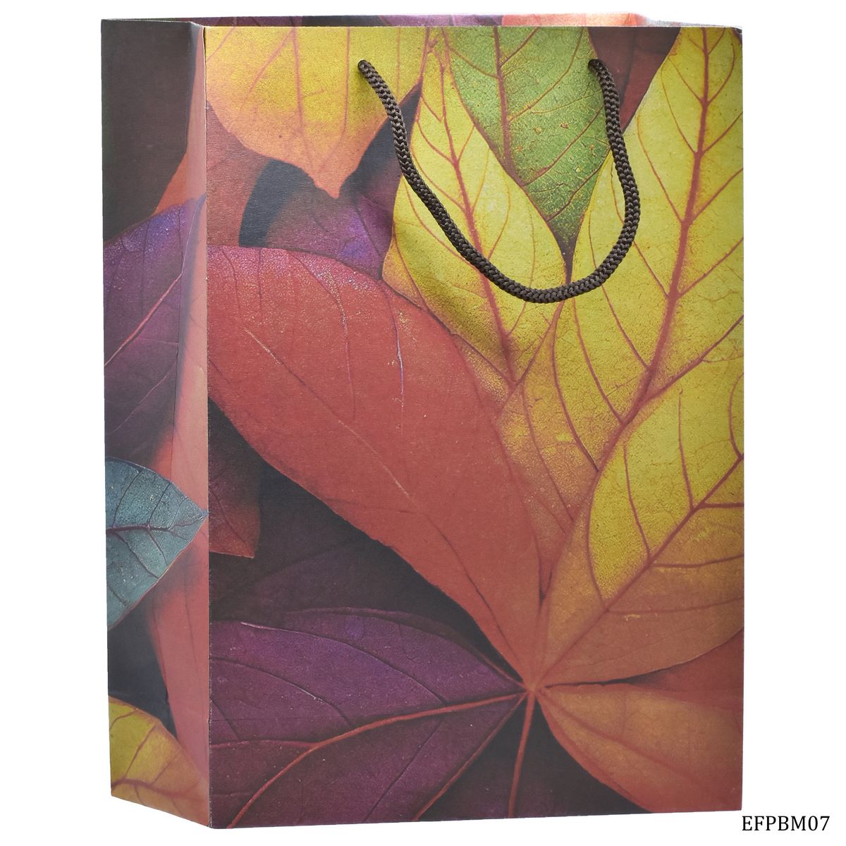 Eco Friendly Paper Bag Medium 12.2 X 7.2 Leaf EFPBM07