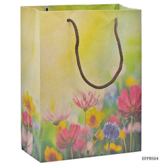 Eco Friendly Paper Bag Small 9.6X7.2 Flower EFPBS04