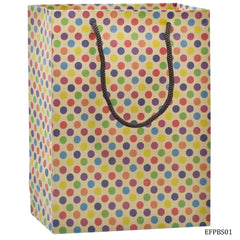 Eco Friendly Paper Bag Small 9.6X7.2 Polka Dot EFPBS01
