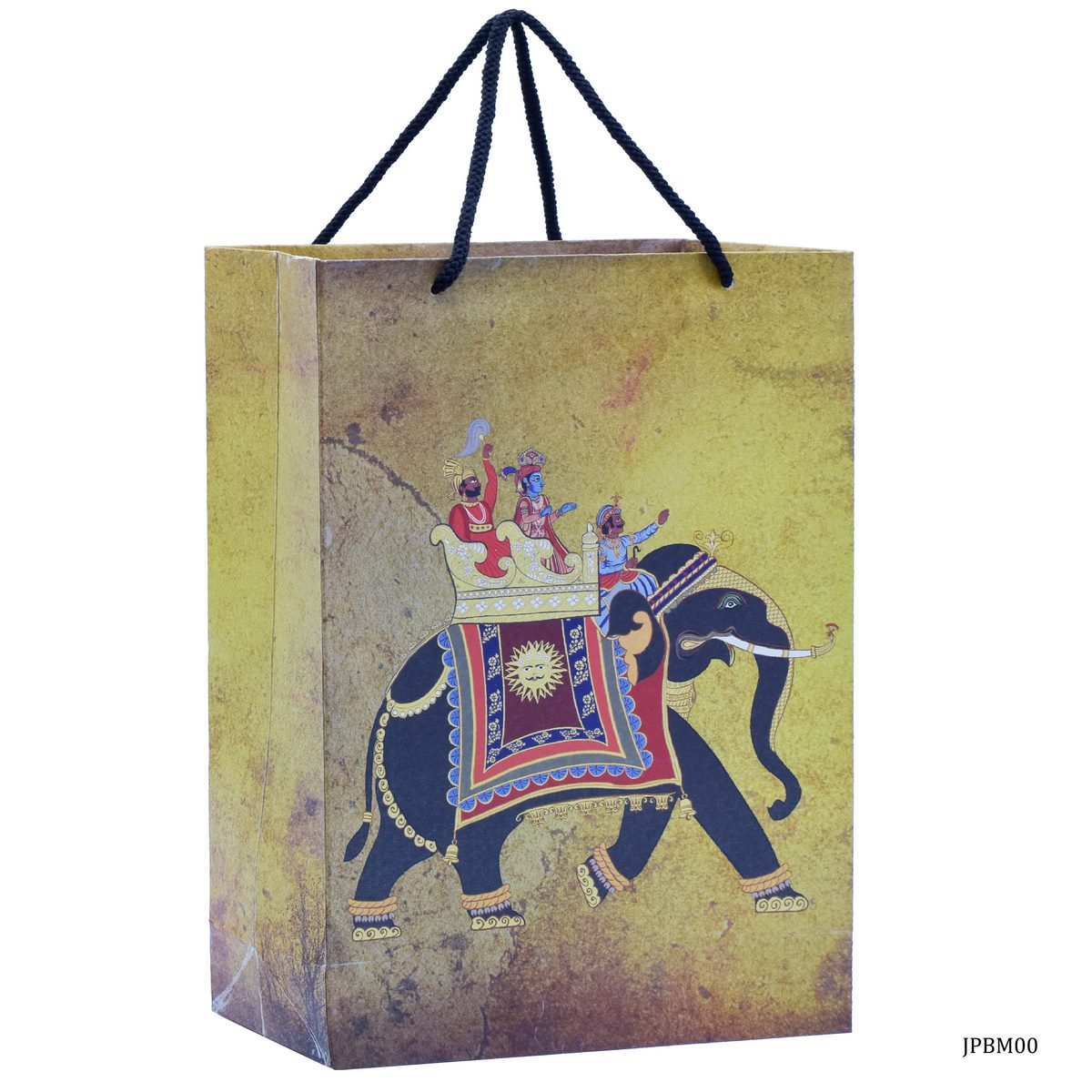 Jags Paper Bag Medium Decorated Elephant A4 JPBM00