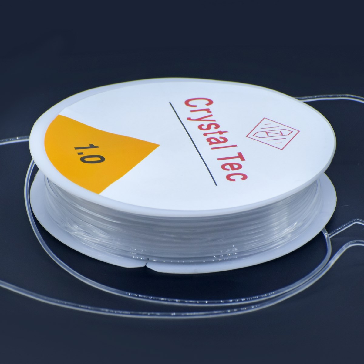 Beading Wire No1.0M Silicon Plastic White 10Pc Roll BWSPWE-1