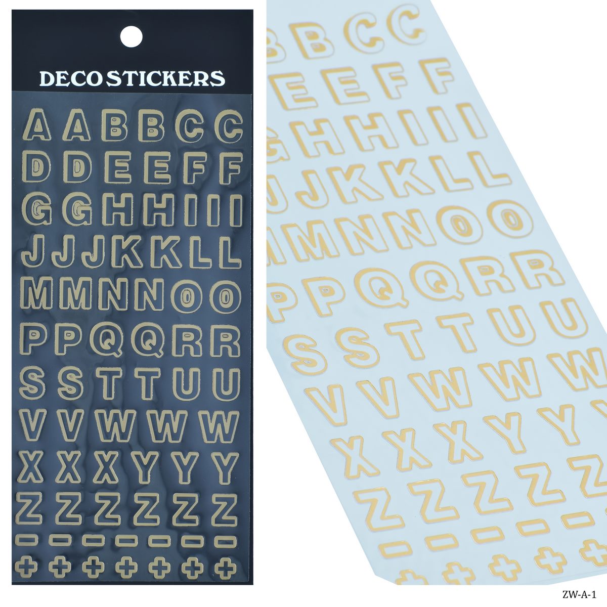 Sticker Alphabet Copper ZW-A-1