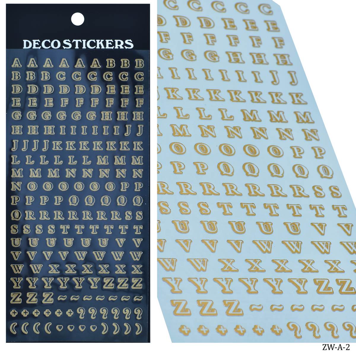 Sticker Alphabet Copper ZW-A-2