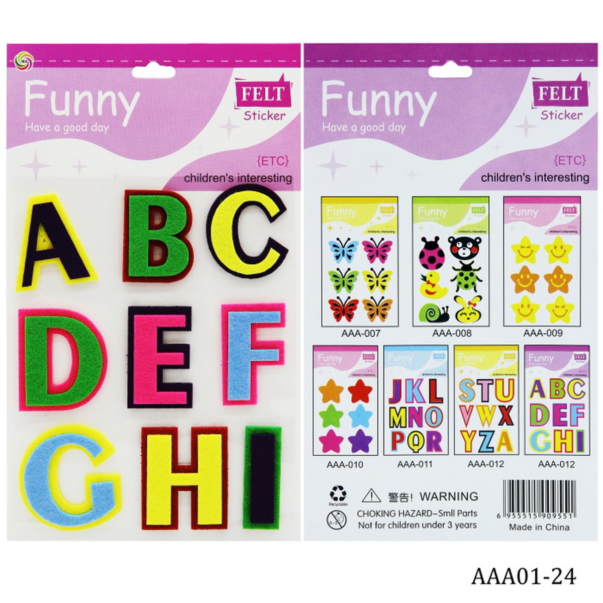 Sticker Felt Sticker Mix Design AAA01-24