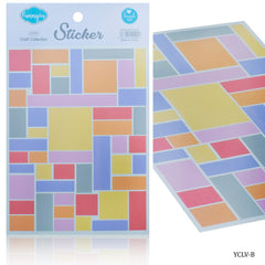 Sticker Funnyon Squer And Piramid YCLV-B