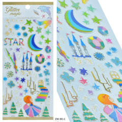 Sticker Glitter Magic Decorative ZW-BE-C