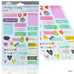 Sticker Monthly & Weekly Planner Stickers YCLD