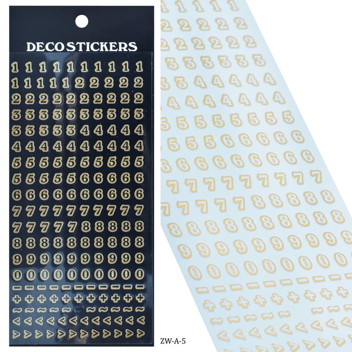 Sticker Number Copper ZW-A-5